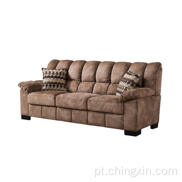 Sofá de tecido secional conjuntos de três lugares de sala de estar sofá